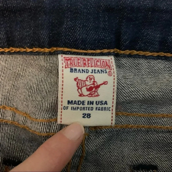 True Religion Shannon Jeans Size 28 CUT#605836 Style#WB5K91125 Dark Wash - Picture 3 of 11